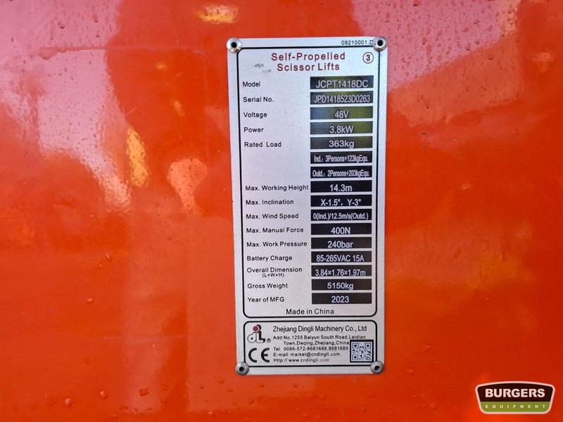 Dingli JCPT1418DC - Scissor lifts: gambar 5 Dingli JCPT1418DC - Scissor lifts: gambar 5
