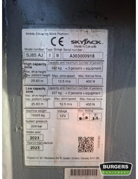 Leasing Skyjack SJ85 AJ Skyjack SJ85 AJ: gambar 9