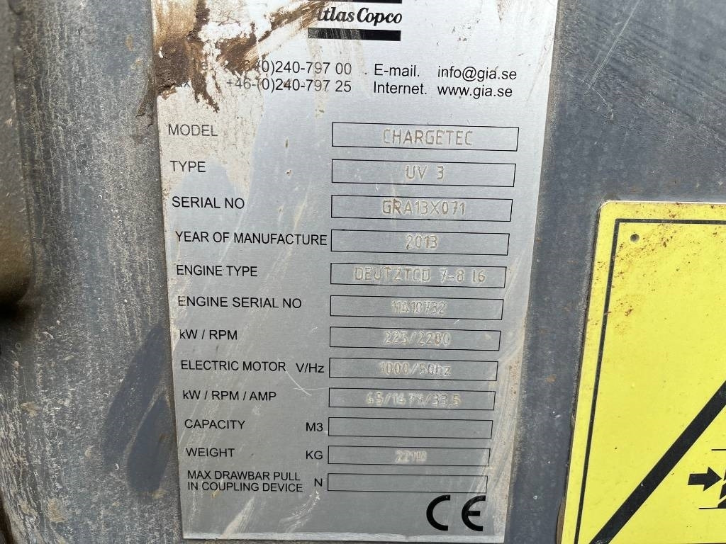 Atlas Copco Chargetec UV 3 - Anjungan pengeboran: gambar 5 Atlas Copco Chargetec UV 3 - Anjungan pengeboran: gambar 5