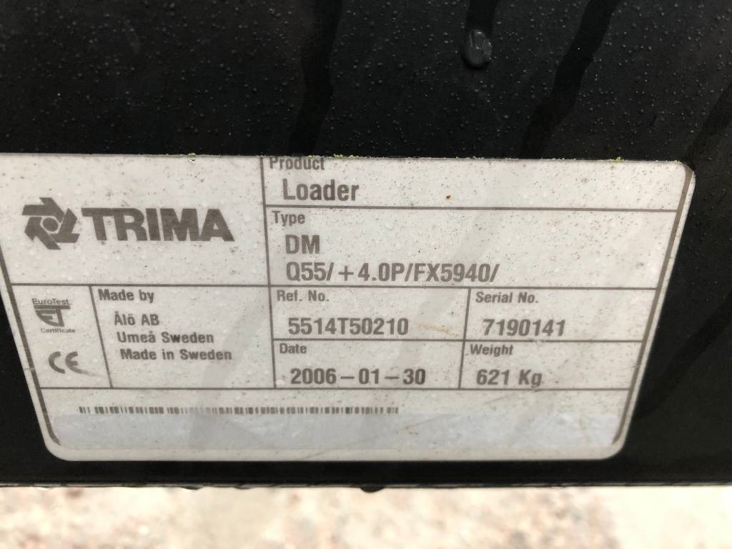 Reservdelar / Parts till Trima / Ålö +4,0P - Pemuat depan untuk traktor: gambar 3 Reservdelar / Parts till Trima / Ålö +4,0P - Pemuat depan untuk traktor: gambar 3