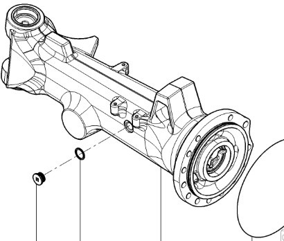 CLAAS Arion 610 660 Korpus Obudowa Pochwa Przedniej Osi 0011657710 0011638410 - As roda depan untuk Peralatan pertanian: gambar 2 CLAAS Arion 610 660 Korpus Obudowa Pochwa Przedniej Osi 0011657710 0011638410 - As roda depan untuk Peralatan pertanian: gambar 2