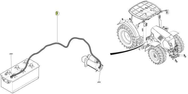 Claas Arion 550-520 650-620 - kabel wiązka elektryczna 0021502993 - Kabel/ Kawat harness untuk Traktor: gambar 1 Claas Arion 550-520 650-620 - kabel wiązka elektryczna 0021502993 - Kabel/ Kawat harness untuk Traktor: gambar 1