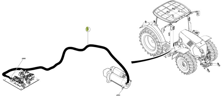 Claas Arion 550-520 650-620 - kabel wiązka elektryczna 0021503002 - Kabel/ Kawat harness untuk Traktor: gambar 4 Claas Arion 550-520 650-620 - kabel wiązka elektryczna 0021503002 - Kabel/ Kawat harness untuk Traktor: gambar 4