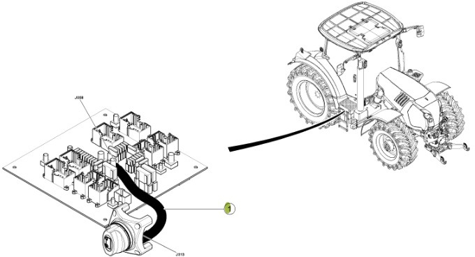 Claas Arion 550-520 650-620 - kabel wiązka elektryczna 0021503042 - Kabel/ Kawat harness untuk Traktor: gambar 2 Claas Arion 550-520 650-620 - kabel wiązka elektryczna 0021503042 - Kabel/ Kawat harness untuk Traktor: gambar 2