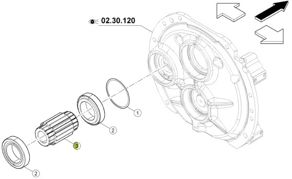 Claas Arion 630 - skrzynia biegów - koło zębate 6005033069 - Gearbox untuk Peralatan pertanian: gambar 1 Claas Arion 630 - skrzynia biegów - koło zębate 6005033069 - Gearbox untuk Peralatan pertanian: gambar 1