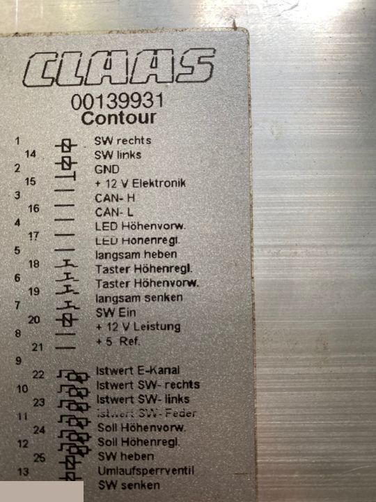 Claas Lexion 530 - AUTO CONTOUR 00139931 - ECU untuk Peralatan pertanian: gambar 1 Claas Lexion 530 - AUTO CONTOUR 00139931 - ECU untuk Peralatan pertanian: gambar 1