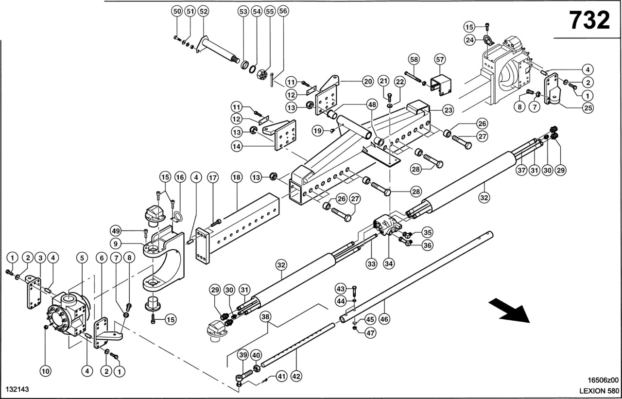 Claas Lexion 580 HYDR. SILNIK KOŁA 0007308540 (Napędzana oś kierowana "mud hog") - Motor hidrolik untuk Pemanen gabungan: gambar 1 Claas Lexion 580 HYDR. SILNIK KOŁA 0007308540 (Napędzana oś kierowana "mud hog") - Motor hidrolik untuk Pemanen gabungan: gambar 1