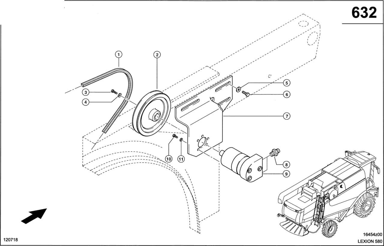 Claas Lexion 580 SILNIK HYDRAULICZNY 0006339220 (Napęd kosza chłodnicy) - Motor hidrolik untuk Peralatan pertanian: gambar 1 Claas Lexion 580 SILNIK HYDRAULICZNY 0006339220 (Napęd kosza chłodnicy) - Motor hidrolik untuk Peralatan pertanian: gambar 1