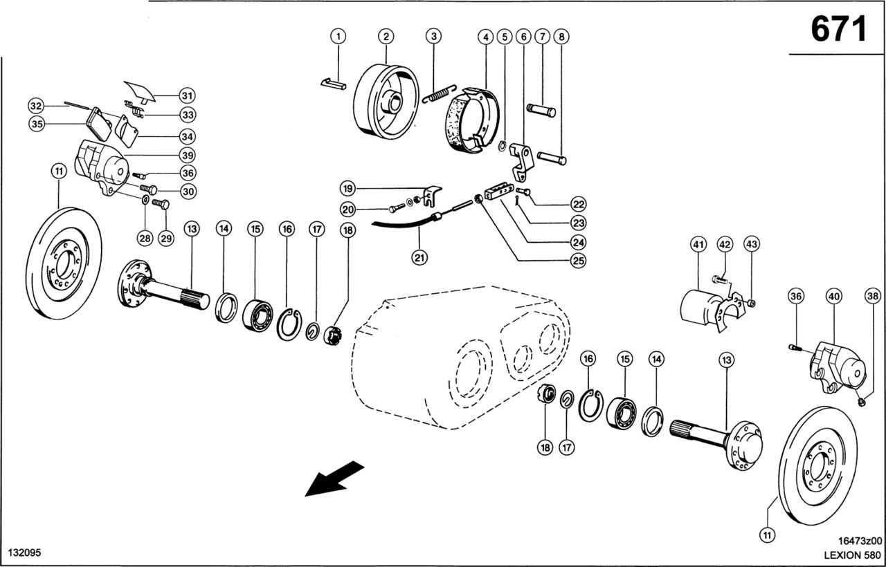 Claas Lexion 580 WAŁEK WTYKOWY 0007500662 (Napęd jezdny; hamulce) - Bagian Rem untuk Pemanen gabungan: gambar 1 Claas Lexion 580 WAŁEK WTYKOWY 0007500662 (Napęd jezdny; hamulce) - Bagian Rem untuk Pemanen gabungan: gambar 1