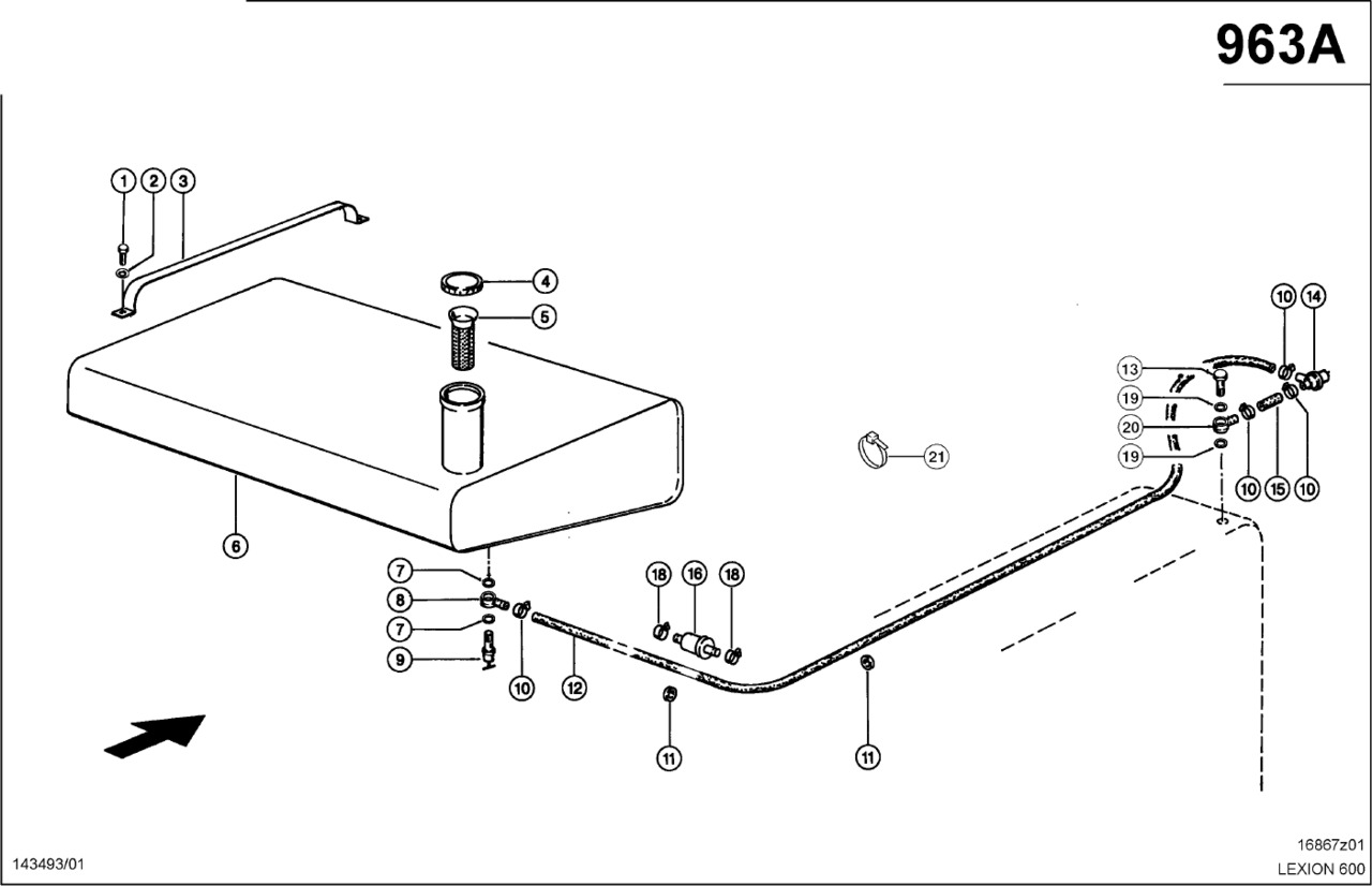 Claas Lexion 600 DODATKOWY ZBIORNIK 0007559190 (Dodatkowy zbiornik paliwa) - Tangki bahan bakar untuk Pemanen gabungan: gambar 1 Claas Lexion 600 DODATKOWY ZBIORNIK 0007559190 (Dodatkowy zbiornik paliwa) - Tangki bahan bakar untuk Pemanen gabungan: gambar 1