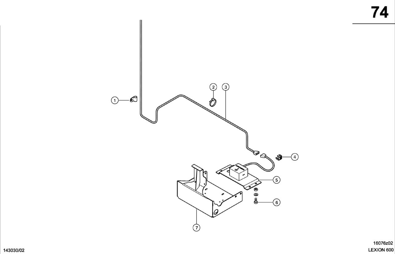 Claas Lexion 600 WIĄZKA KABLI 0000153581 (Elektryka, kwantymetr - czujnik nachylenia) - Sensor untuk Peralatan pertanian: gambar 1 Claas Lexion 600 WIĄZKA KABLI 0000153581 (Elektryka, kwantymetr - czujnik nachylenia) - Sensor untuk Peralatan pertanian: gambar 1