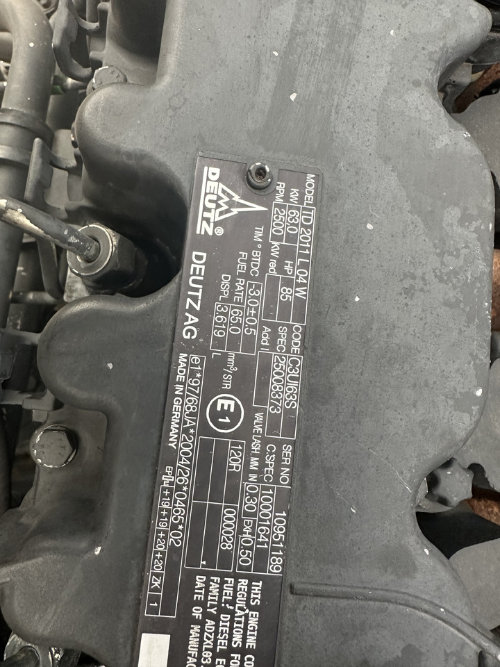 Deutz TD2011L04W - Mesin untuk Peralatan konstruksi: gambar 4 Deutz TD2011L04W - Mesin untuk Peralatan konstruksi: gambar 4