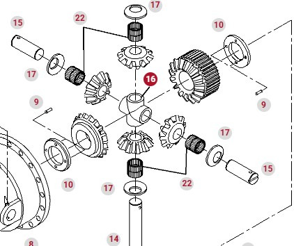 Fendt 924 927 930 933 936 Vario Valtra Mechanizm Różnicowy G001990200930 934152010100 934152010090 - Gigi diferensial untuk Peralatan pertanian: gambar 1 Fendt 924 927 930 933 936 Vario Valtra Mechanizm Różnicowy G001990200930 934152010100 934152010090 - Gigi diferensial untuk Peralatan pertanian: gambar 1