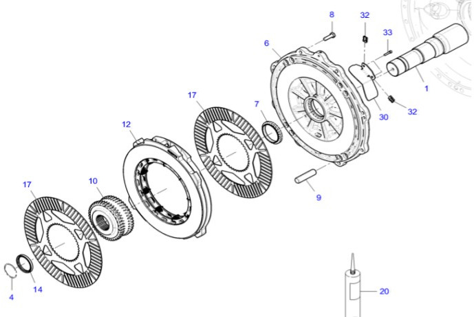 Fendt 930 933 936 939 942 Vario Gen 6 Hamulec Tarczowy Kompletny Prawa Lewa Strona CZĘŚCI - Cakram rem untuk Traktor: gambar 1 Fendt 930 933 936 939 942 Vario Gen 6 Hamulec Tarczowy Kompletny Prawa Lewa Strona CZĘŚCI - Cakram rem untuk Traktor: gambar 1