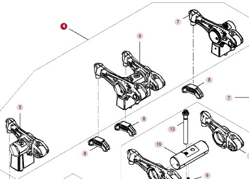 Fendt 936 Gen 7 Silnik D1556LE523 Dźwignia Popychacza H221PF050003A CZĘŚCI - Batang dorong untuk Traktor: gambar 1 Fendt 936 Gen 7 Silnik D1556LE523 Dźwignia Popychacza H221PF050003A CZĘŚCI - Batang dorong untuk Traktor: gambar 1
