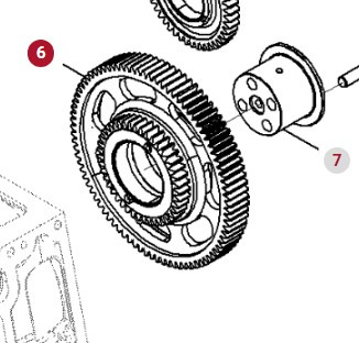 Fendt 936 Gen 7 Silnik D1556LE523 Koło Zębate Pośredniczące H218PF150063A - Suku Cadang Mesin untuk Traktor: gambar 1 Fendt 936 Gen 7 Silnik D1556LE523 Koło Zębate Pośredniczące H218PF150063A - Suku Cadang Mesin untuk Traktor: gambar 1