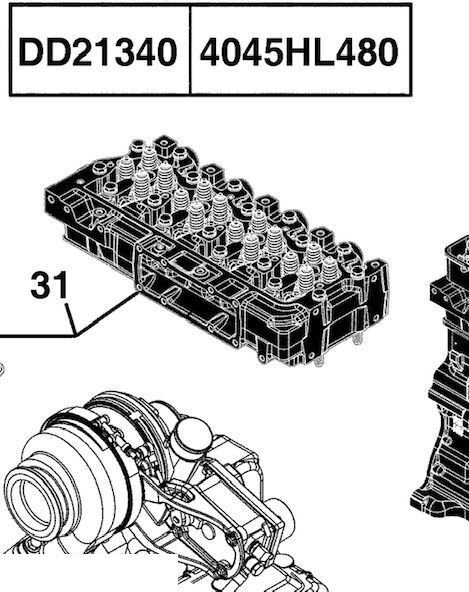 John Deere 6030 6130 6230 6330 6430 Premium - Głowica Cylindrów - Kepala silinder untuk Peralatan pertanian: gambar 1 John Deere 6030 6130 6230 6330 6430 Premium - Głowica Cylindrów - Kepala silinder untuk Peralatan pertanian: gambar 1