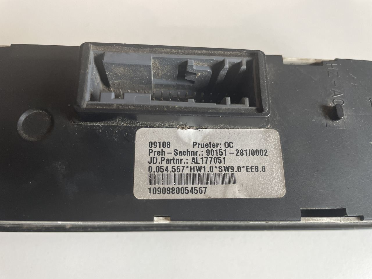 John Deere 6x30 7x30 - sterownik panel klimatyzacji AL177051 AL200050 - Kabin dan interior untuk Peralatan pertanian: gambar 2 John Deere 6x30 7x30 - sterownik panel klimatyzacji AL177051 AL200050 - Kabin dan interior untuk Peralatan pertanian: gambar 2