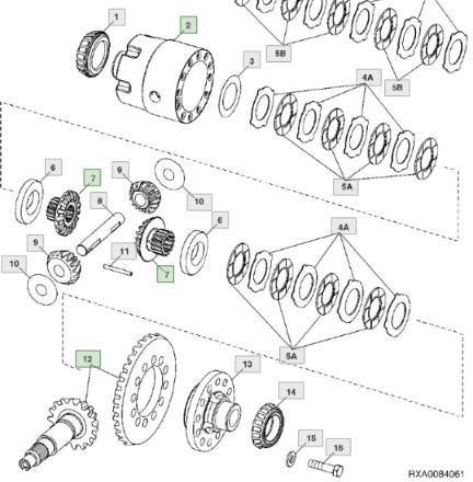 John Deere 7830 Atak Wałek Zębaty Dyferencjał Obudowa Przekładnia RE576716 R130753 R237713 R130754 - Gigi diferensial untuk Peralatan pertanian: gambar 1 John Deere 7830 Atak Wałek Zębaty Dyferencjał Obudowa Przekładnia RE576716 R130753 R237713 R130754 - Gigi diferensial untuk Peralatan pertanian: gambar 1