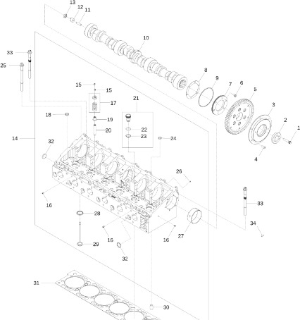 John Deere 9470RX - Głowica cylindra regen. SE502684 (Silnik) - Kepala silinder untuk Peralatan pertanian: gambar 1 John Deere 9470RX - Głowica cylindra regen. SE502684 (Silnik) - Kepala silinder untuk Peralatan pertanian: gambar 1