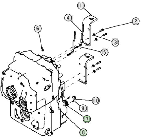 John Deere 9620 DF500 - skrzynia biegów - osłona YZ501165 - Gearbox untuk Peralatan pertanian: gambar 1 John Deere 9620 DF500 - skrzynia biegów - osłona YZ501165 - Gearbox untuk Peralatan pertanian: gambar 1