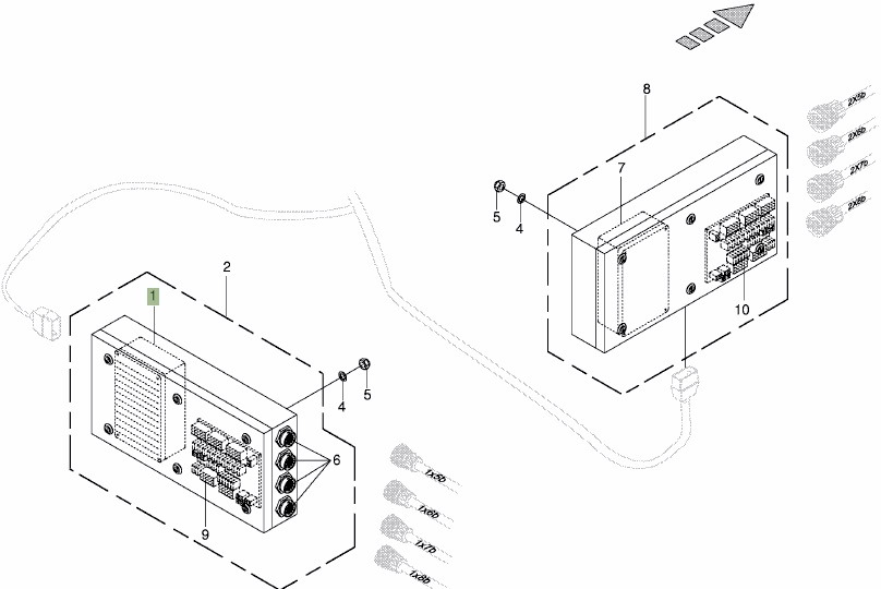 Krone Big M II - płyta moduł sterownik komputer - ECU untuk Peralatan pertanian: gambar 1 Krone Big M II - płyta moduł sterownik komputer - ECU untuk Peralatan pertanian: gambar 1