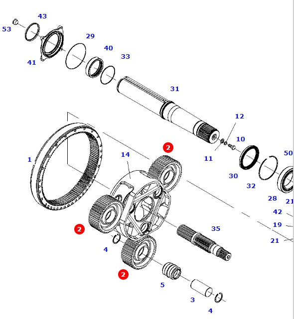 Massey Fergusson Fendt ML260 - wał osi tylnej 1028,5MM 934152151143 - As roda belakang untuk Peralatan pertanian: gambar 1 Massey Fergusson Fendt ML260 - wał osi tylnej 1028,5MM 934152151143 - As roda belakang untuk Peralatan pertanian: gambar 1