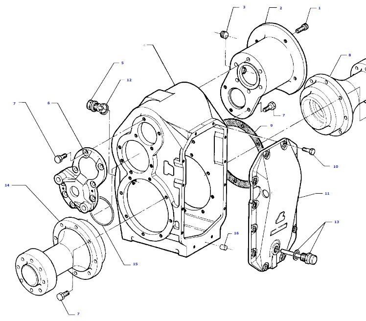 Massey Fergusson MF 30 32 - obudowa skrzyni biegów D46148000 - Gearbox dan bagiannya untuk Peralatan pertanian: gambar 1 Massey Fergusson MF 30 32 - obudowa skrzyni biegów D46148000 - Gearbox dan bagiannya untuk Peralatan pertanian: gambar 1