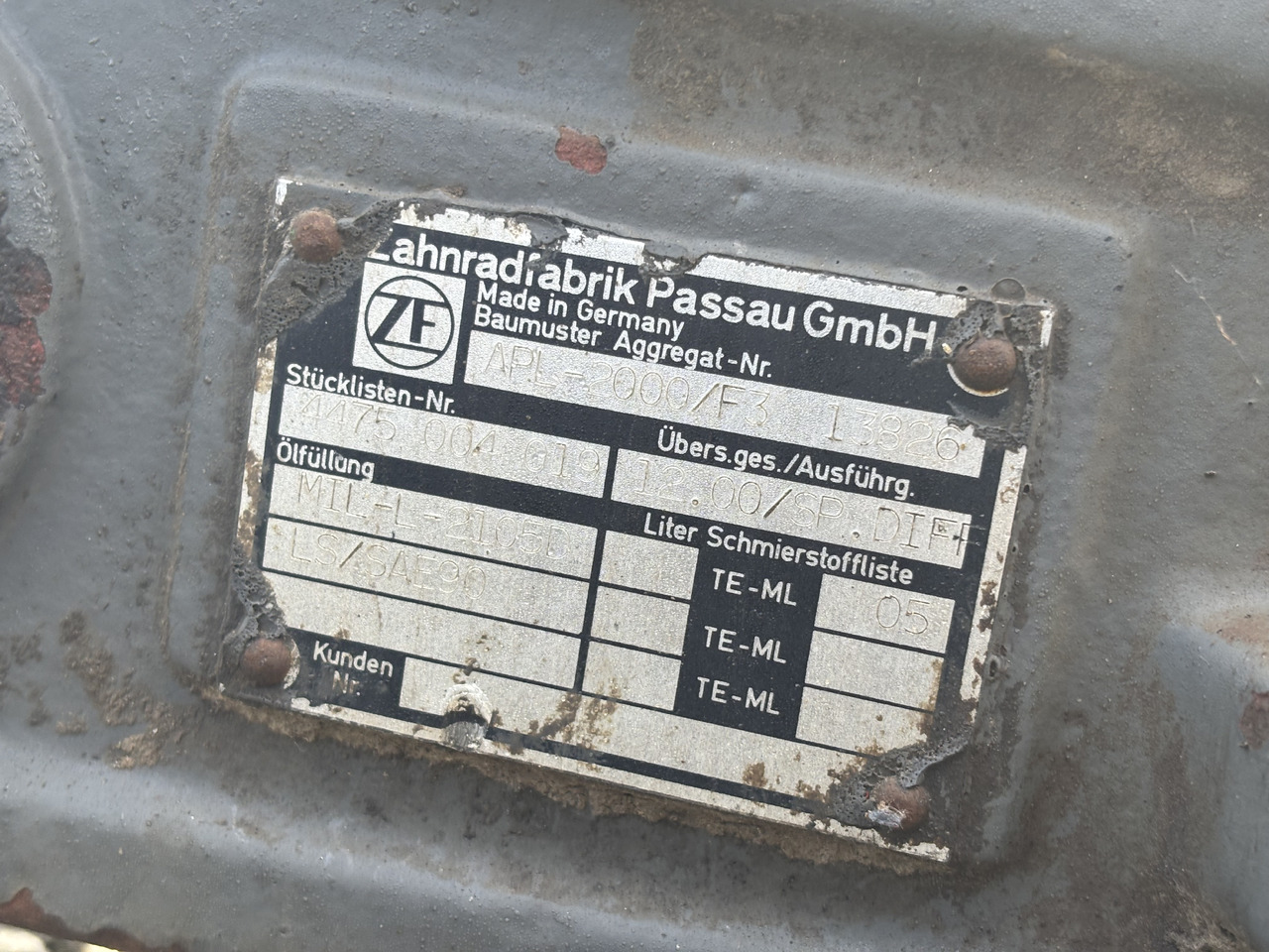 Most ZF Części APL-2000/F3 Dyferencjał Mechanizm Różnicowy Atak Półoś Przekładnia - Gigi diferensial untuk Peralatan pertanian: gambar 5 Most ZF Części APL-2000/F3 Dyferencjał Mechanizm Różnicowy Atak Półoś Przekładnia - Gigi diferensial untuk Peralatan pertanian: gambar 5