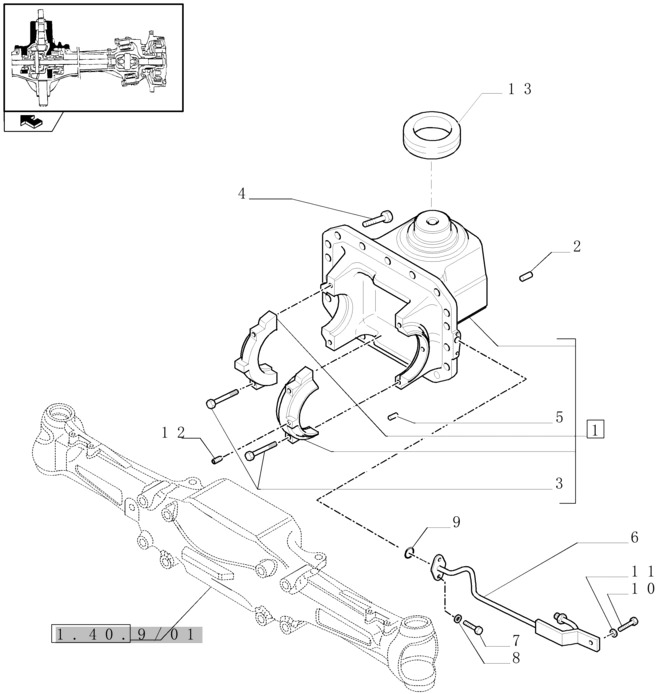 New Holland T6010 Polaczenie przegub 5179996 - Poros dan bagian untuk Traktor: gambar 1 New Holland T6010 Polaczenie przegub 5179996 - Poros dan bagian untuk Traktor: gambar 1