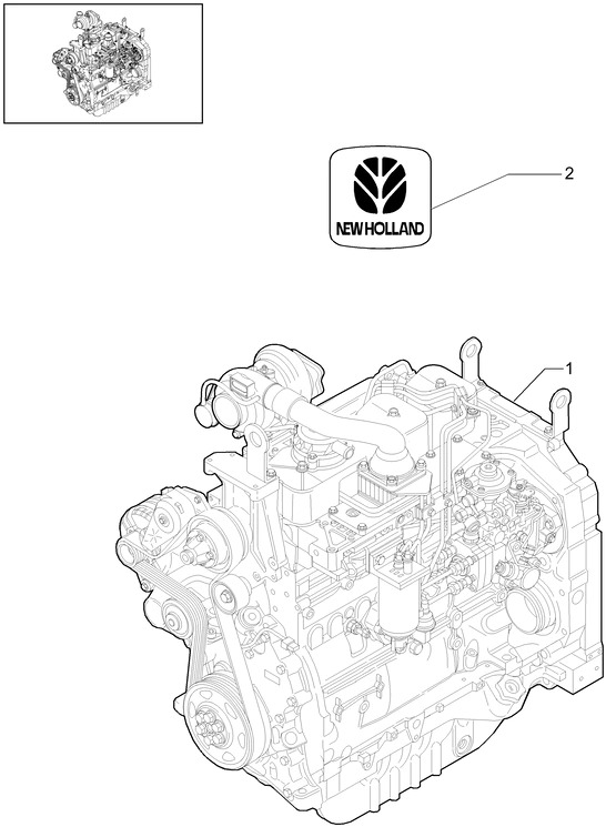New Holland T6010 Reman-long block long block - nef - tier 3 73329247 - Mesin untuk Traktor: gambar 1 New Holland T6010 Reman-long block long block - nef - tier 3 73329247 - Mesin untuk Traktor: gambar 1