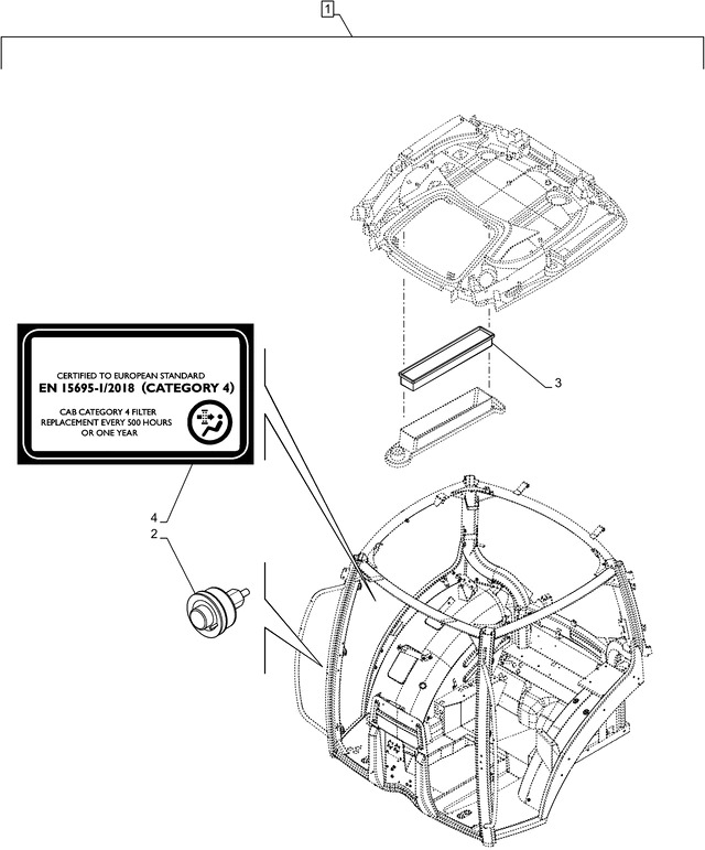 New Holland T6090 Filtr kabiny active carbon cab filters (cat.4) 73332082 - Filter kabin untuk Traktor: gambar 1 New Holland T6090 Filtr kabiny active carbon cab filters (cat.4) 73332082 - Filter kabin untuk Traktor: gambar 1