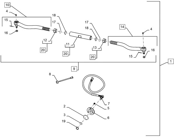 New Holland T6090 T6070 Przewod przedluzaj 87674613 - Kabel/ Kawat harness untuk Traktor: gambar 1 New Holland T6090 T6070 Przewod przedluzaj 87674613 - Kabel/ Kawat harness untuk Traktor: gambar 1