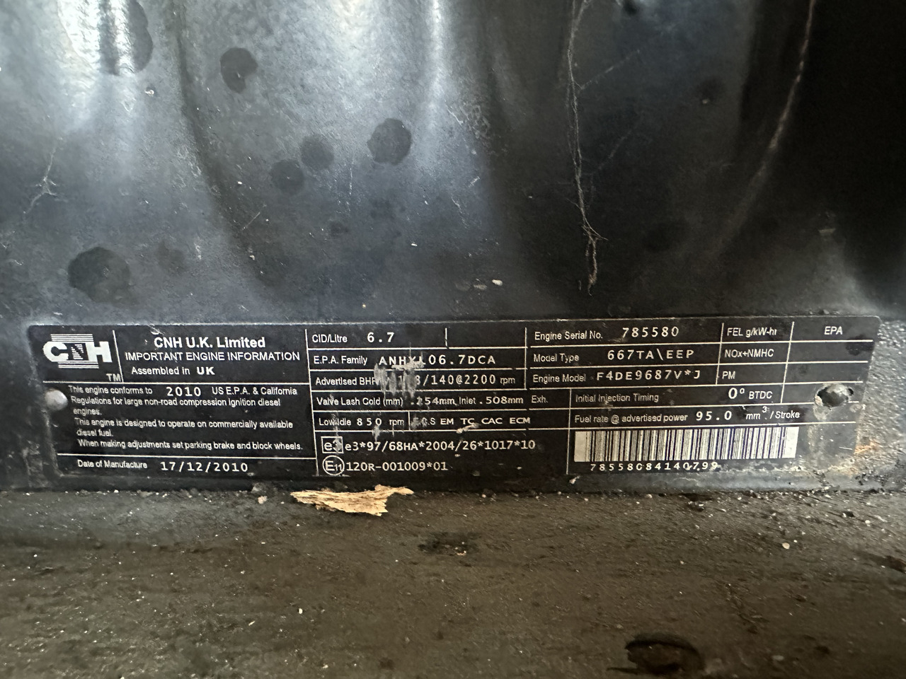 New holland silnik Model: F4DE9687 , model type: 667TA , części blok wał głowica korbowód - Mesin untuk Peralatan pertanian: gambar 3 New holland silnik Model: F4DE9687 , model type: 667TA , części blok wał głowica korbowód - Mesin untuk Peralatan pertanian: gambar 3