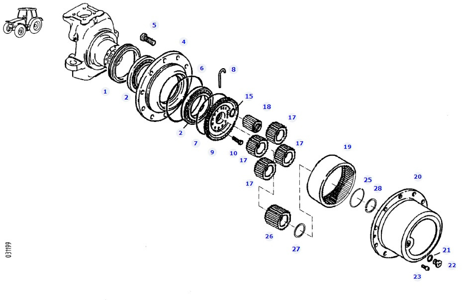 Fendt 927 930 933 936 - wałek słoneczny przekładni 926301020100 - Suku cadang untuk Peralatan konstruksi: gambar 1 Fendt 927 930 933 936 - wałek słoneczny przekładni 926301020100 - Suku cadang untuk Peralatan konstruksi: gambar 1