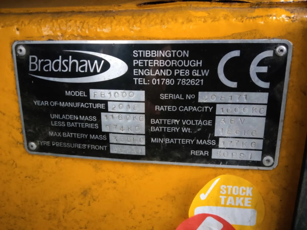 Bradshaw FB1000 - Traktor derek: gambar 2 Bradshaw FB1000 - Traktor derek: gambar 2