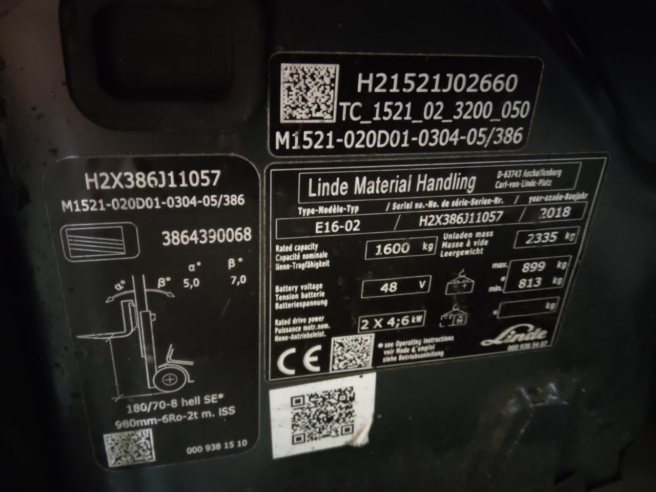 Linde E16-02 - Forklift listrik: gambar 2 Linde E16-02 - Forklift listrik: gambar 2