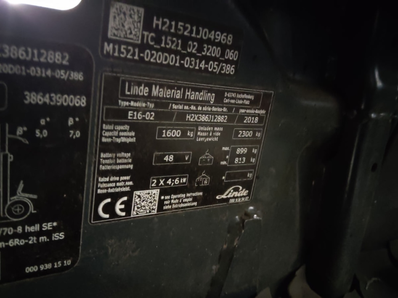 Linde E16-02 - Forklift listrik: gambar 3 Linde E16-02 - Forklift listrik: gambar 3
