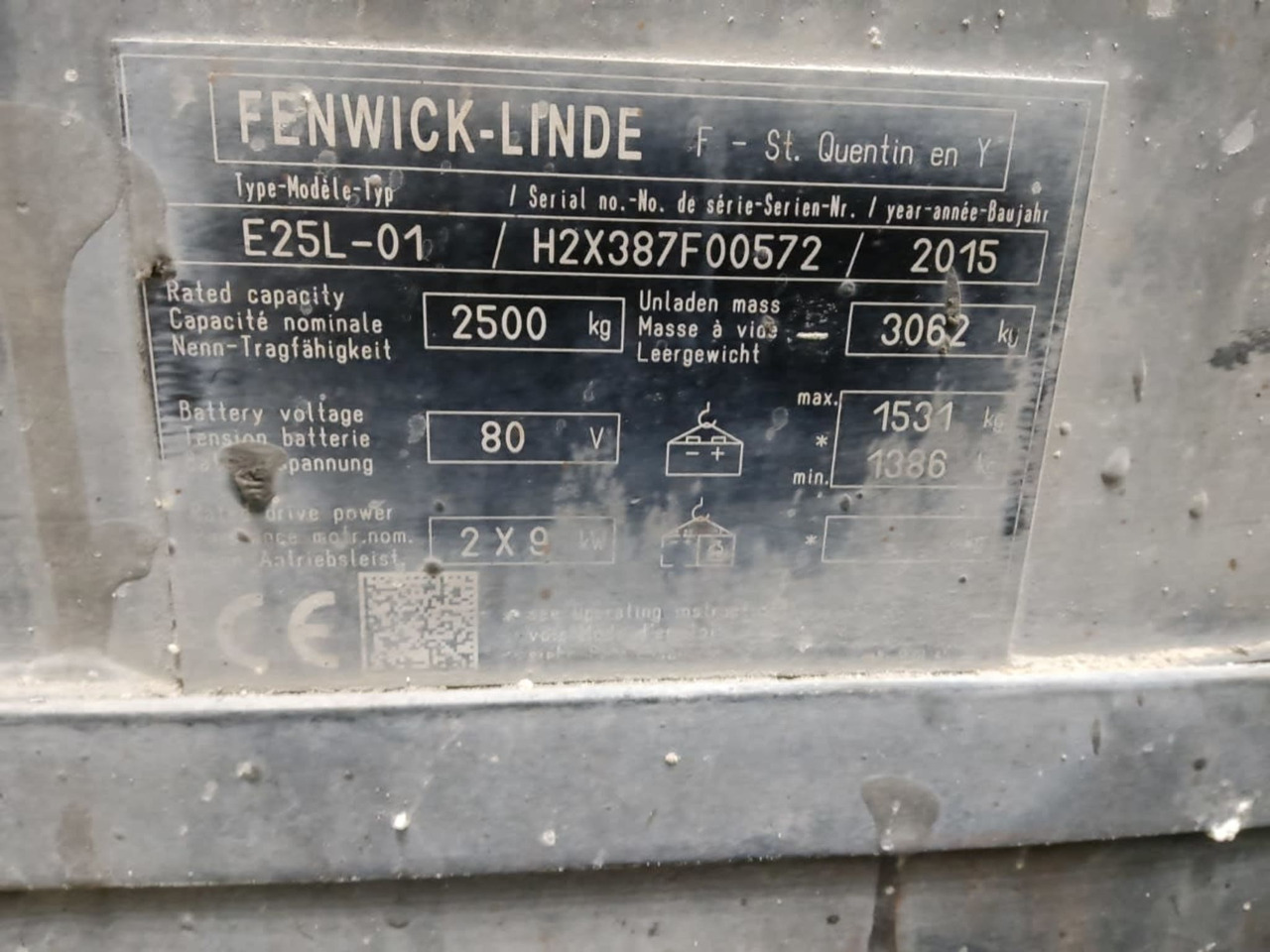 Linde E25L-01 - Forklift listrik: gambar 2 Linde E25L-01 - Forklift listrik: gambar 2