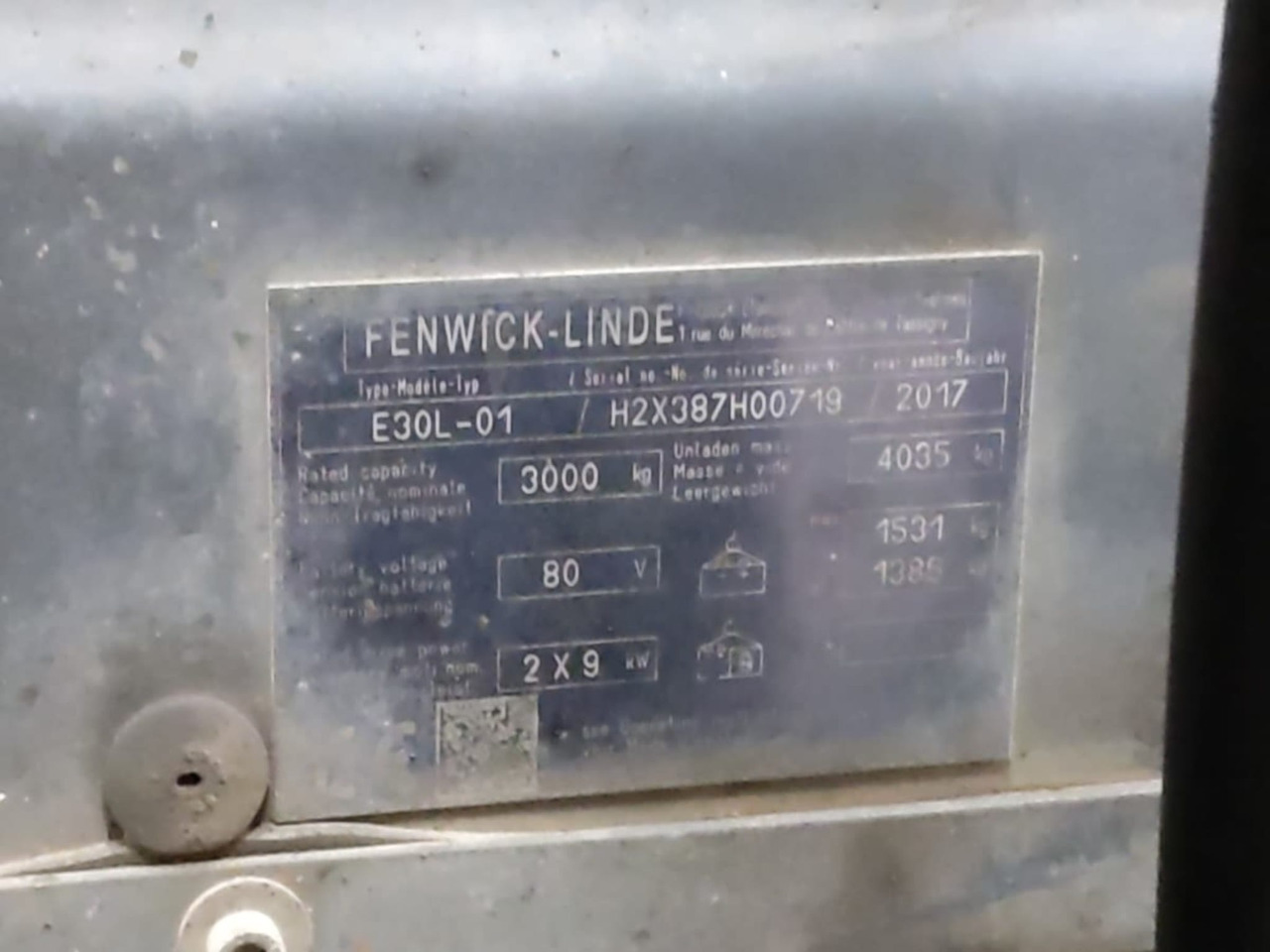 Linde E30L - Forklift listrik: gambar 2 Linde E30L - Forklift listrik: gambar 2