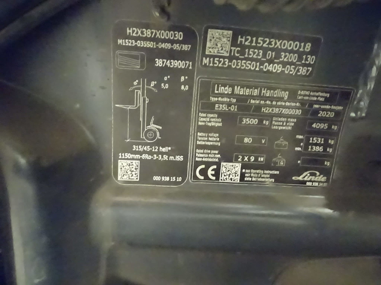 Linde E35L-01 - Forklift listrik: gambar 3 Linde E35L-01 - Forklift listrik: gambar 3