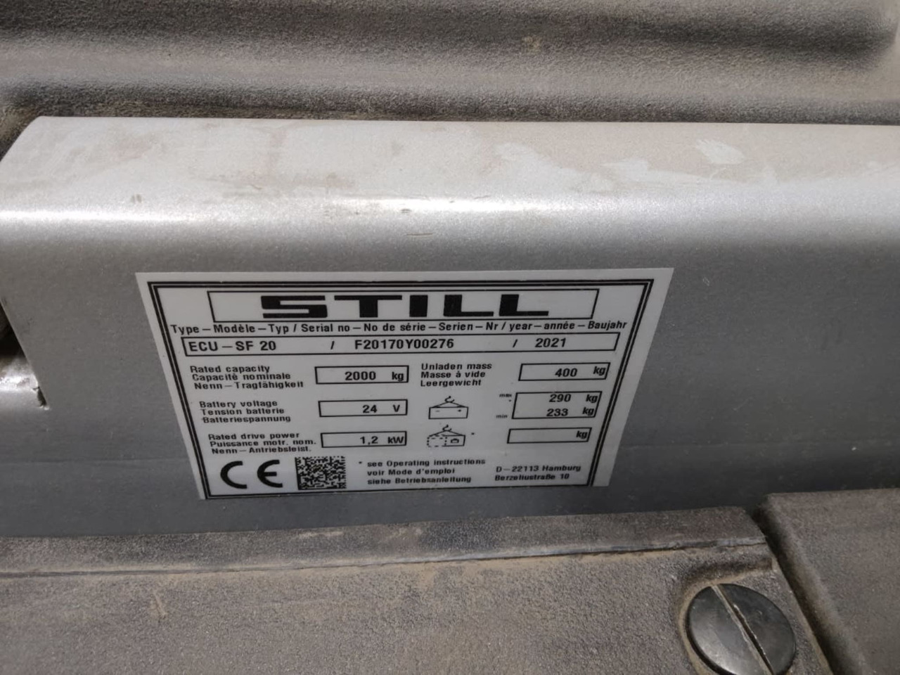 STILL ECU-SF20 - Truk pallet: gambar 3 STILL ECU-SF20 - Truk pallet: gambar 3