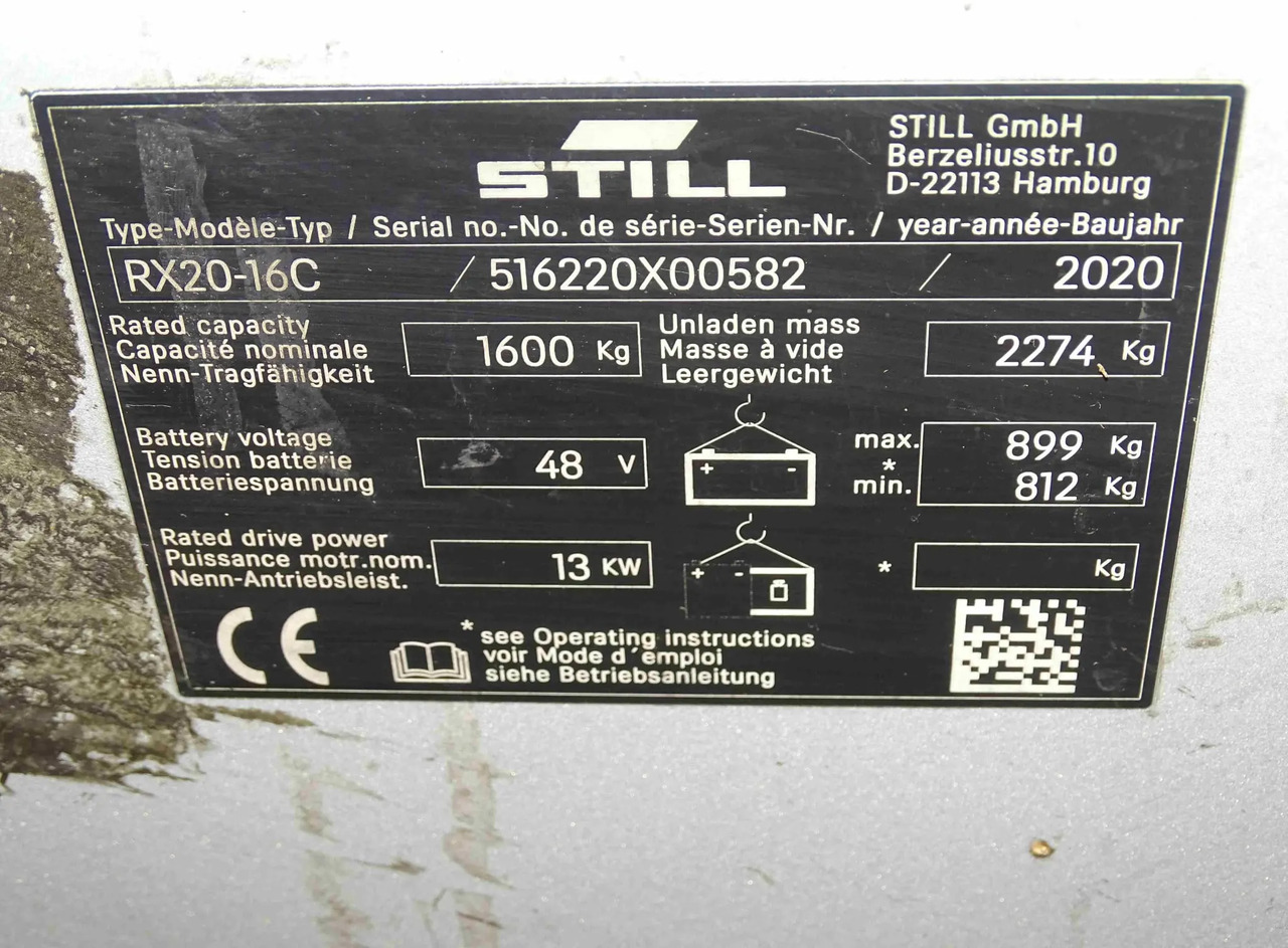 STILL RX20-16C - Forklift listrik: gambar 5 STILL RX20-16C - Forklift listrik: gambar 5