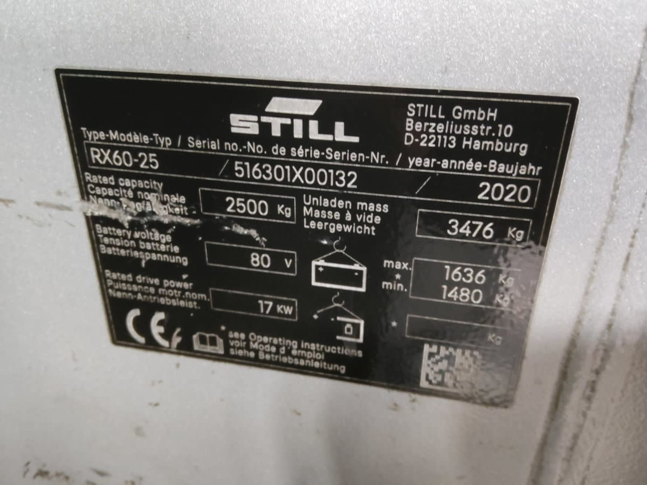 STILL RX60-25 - Forklift listrik: gambar 5 STILL RX60-25 - Forklift listrik: gambar 5