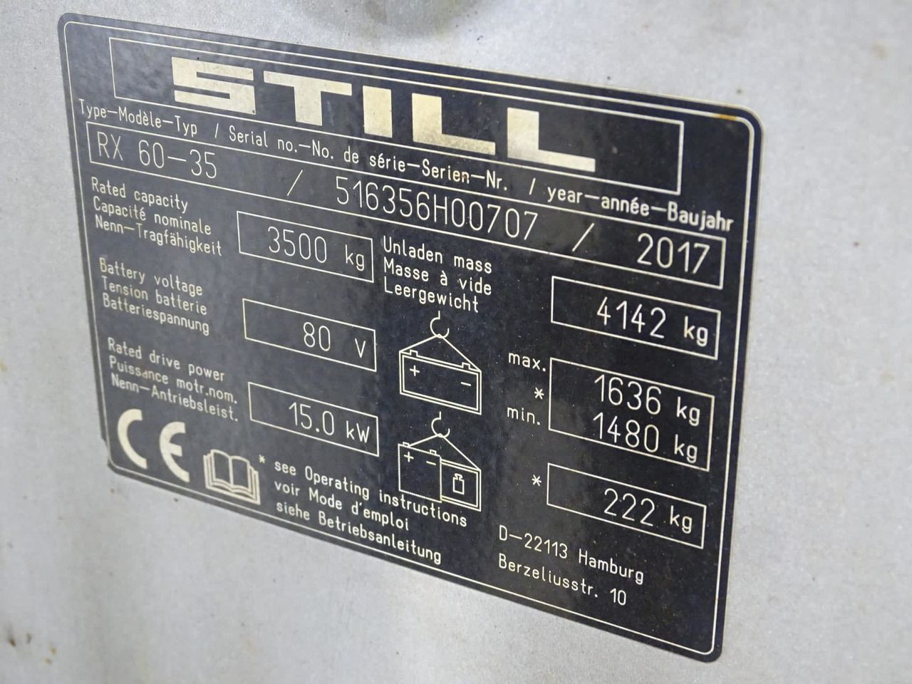 STILL RX60-35 - Forklift listrik: gambar 5 STILL RX60-35 - Forklift listrik: gambar 5
