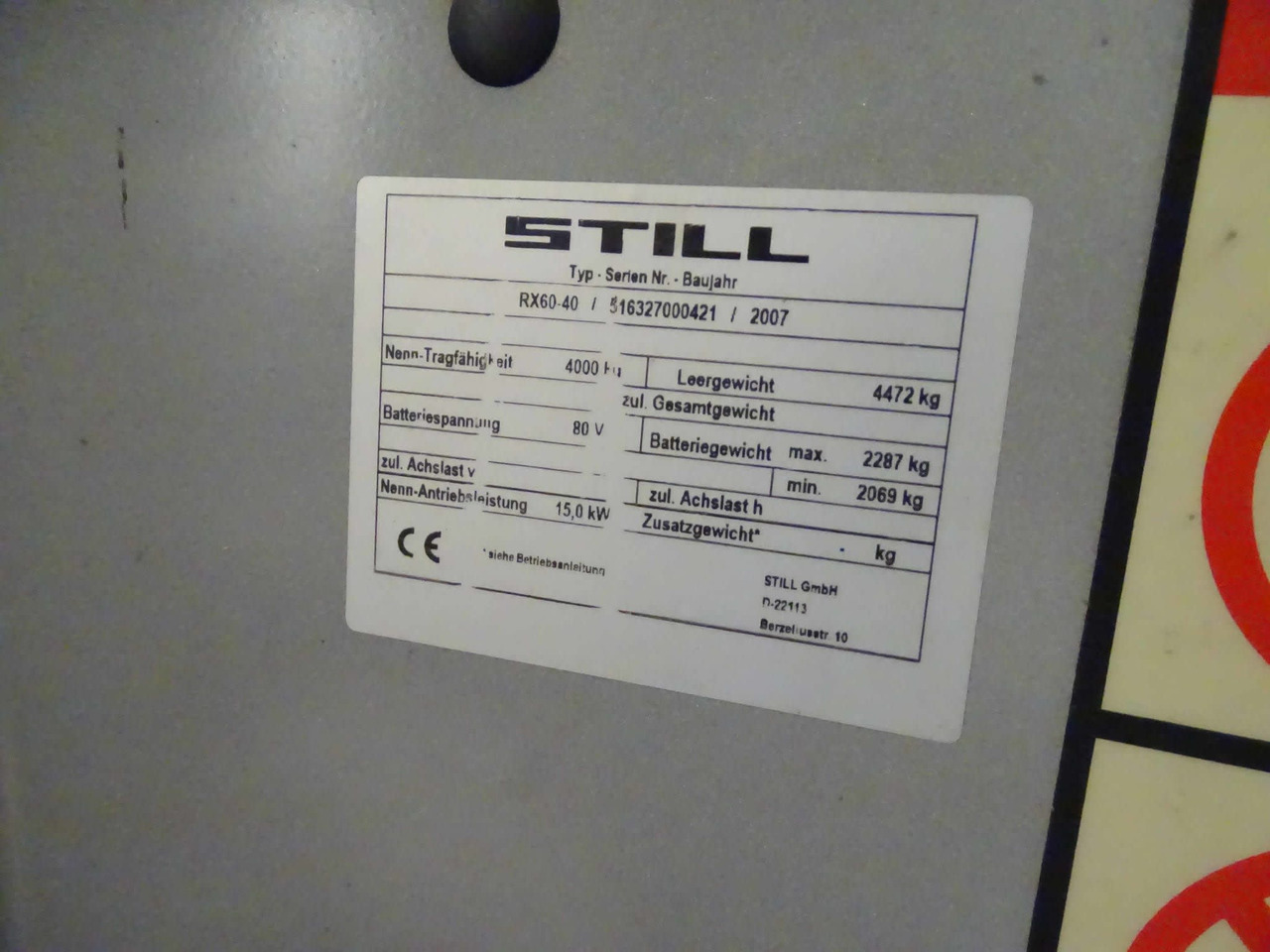 STILL RX60-40 - Forklift listrik: gambar 2 STILL RX60-40 - Forklift listrik: gambar 2