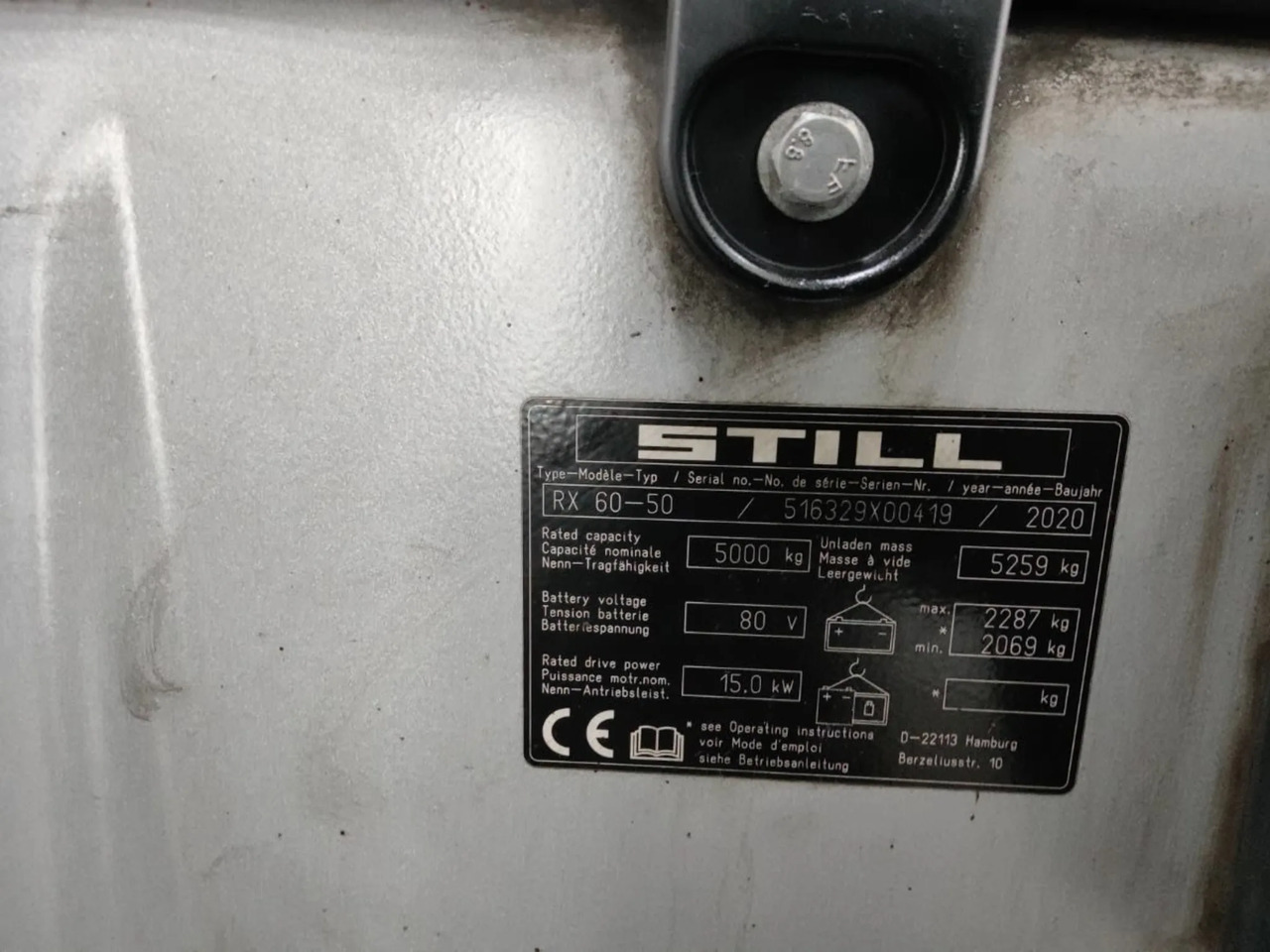 STILL RX60-50 - Forklift listrik: gambar 5 STILL RX60-50 - Forklift listrik: gambar 5