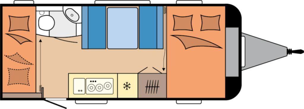 Hobby De Luxe 490 KMF 2026 GARAGE AUTARK 1800kg.+++ - Karavan: gambar 2 Hobby De Luxe 490 KMF 2026 GARAGE AUTARK 1800kg.+++ - Karavan: gambar 2