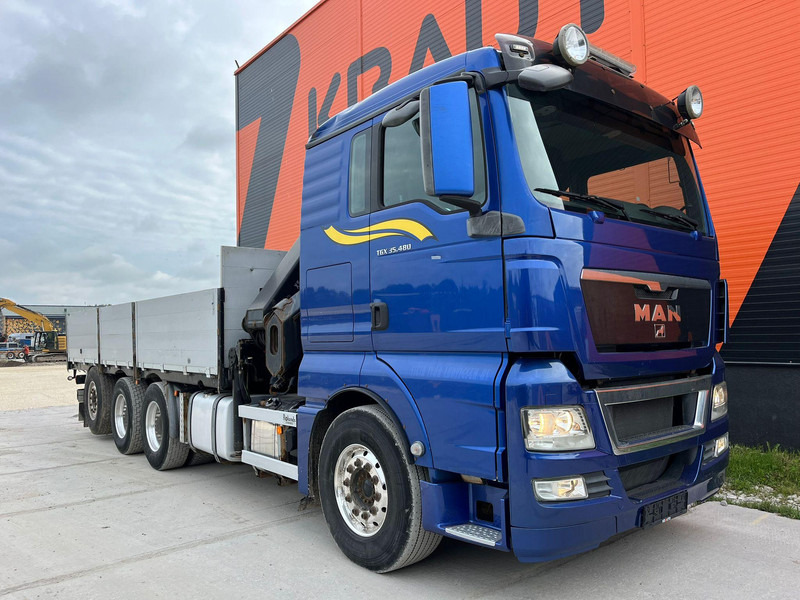 MAN TGX 35.480 8x4*4 HIAB 288E-7 / PLATFORM L=6397 mm - Truk flatbed, Truk derek: gambar 4 MAN TGX 35.480 8x4*4 HIAB 288E-7 / PLATFORM L=6397 mm - Truk flatbed, Truk derek: gambar 4