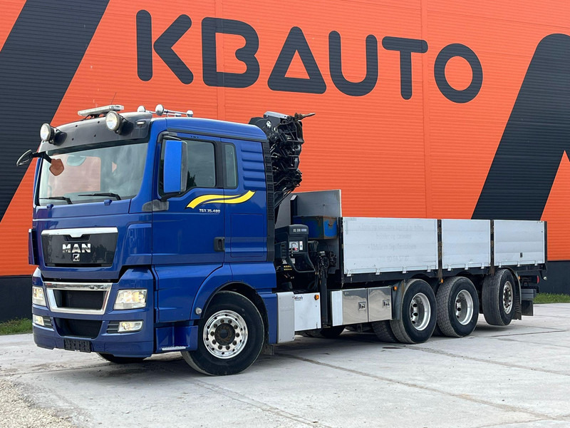 MAN TGX 35.480 8x4*4 HIAB 288E-7 / PLATFORM L=6397 mm - Truk flatbed, Truk derek: gambar 2 MAN TGX 35.480 8x4*4 HIAB 288E-7 / PLATFORM L=6397 mm - Truk flatbed, Truk derek: gambar 2